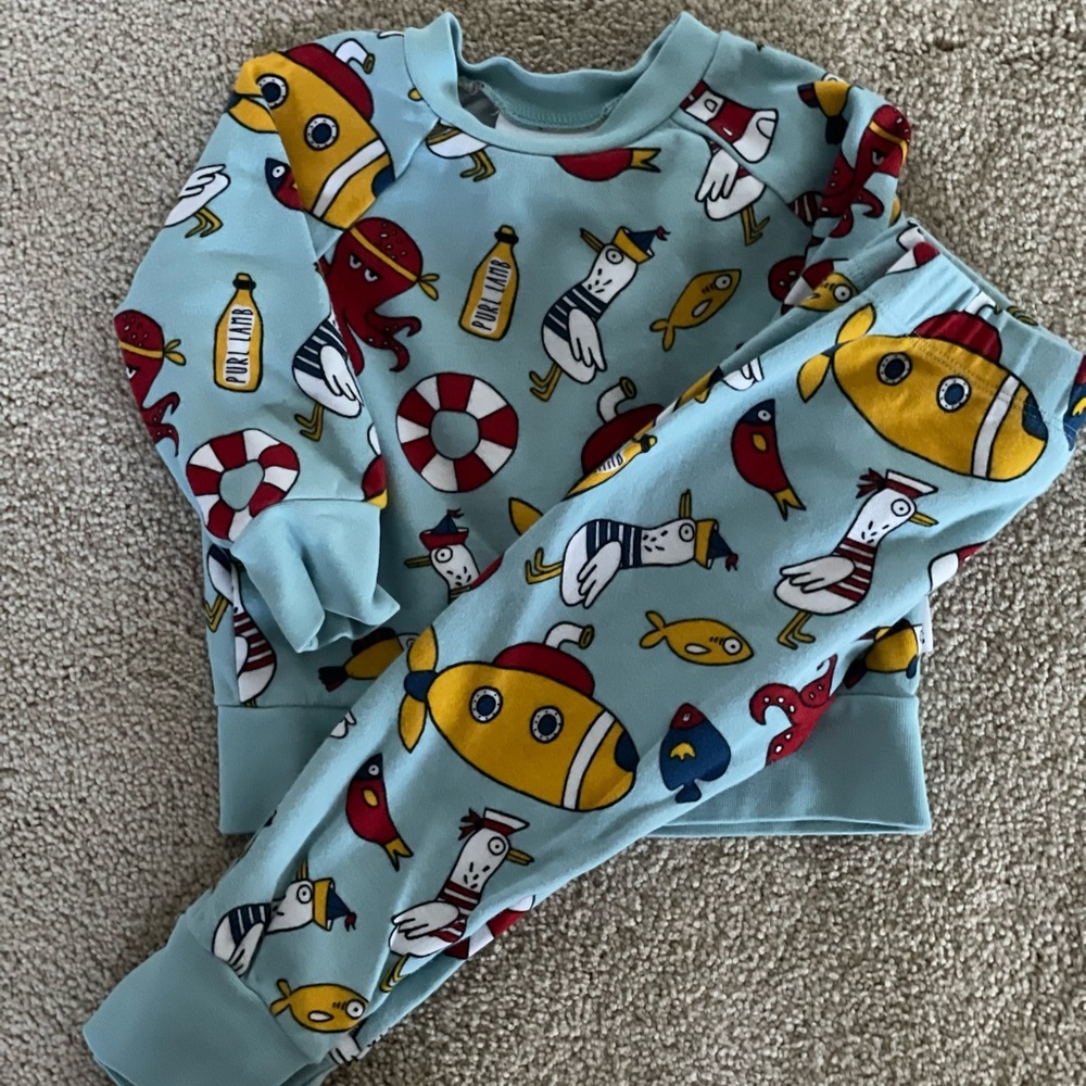 Purl Lamb Matching Infant Baby Set
